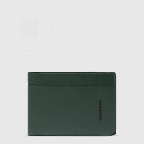 Russel Мъжки портфейл с отделения за карти монети и RFID Зелен - Мъжки портфейли